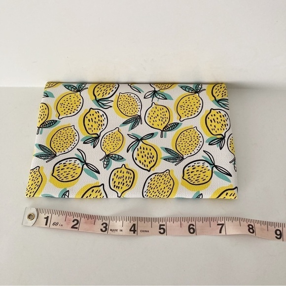 Ipsy Lemon Print Cosmetic Bag and Avocado Print Wallet - Picture 4 of 4